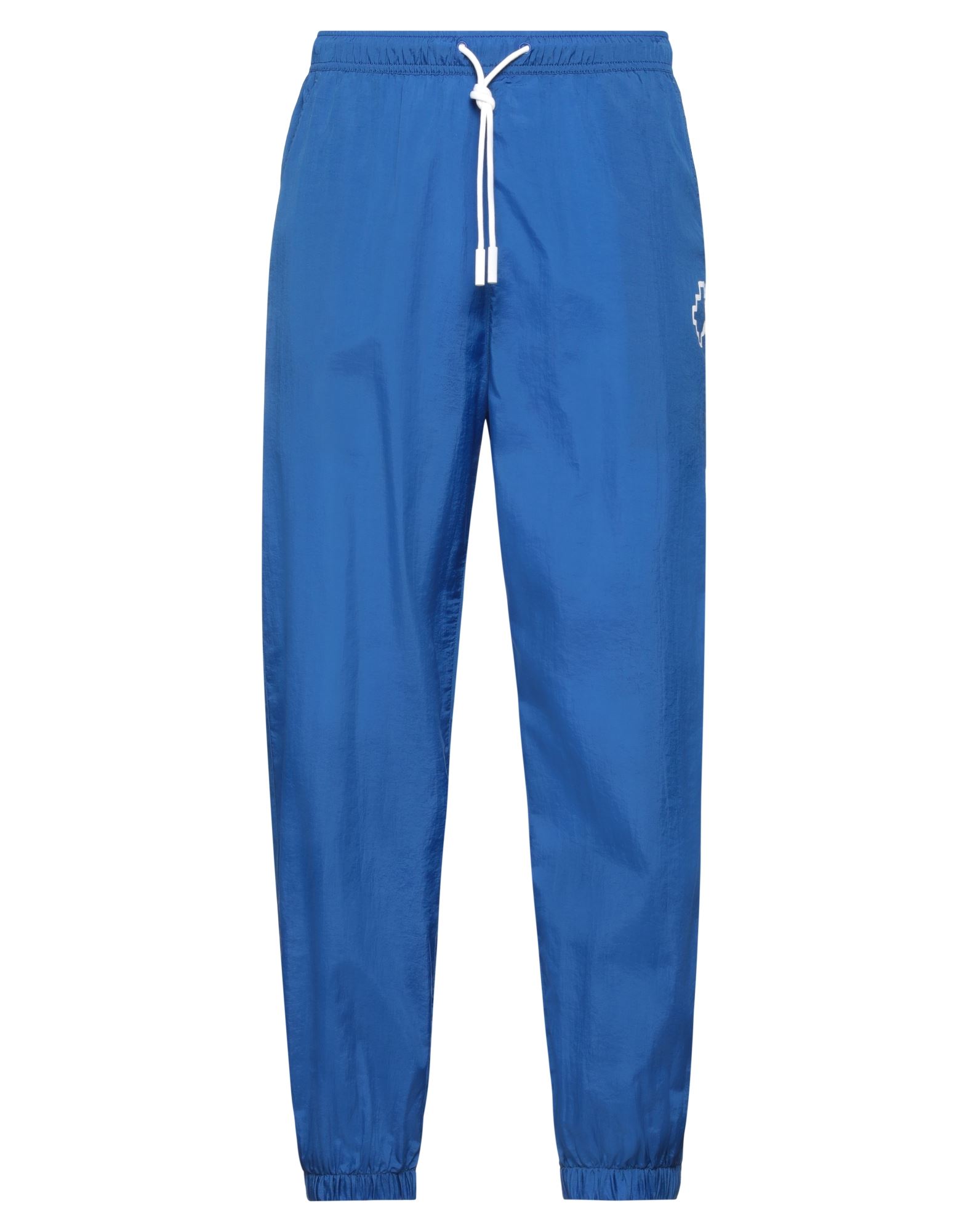 Shop Marcelo Burlon County Of Milan Marcelo Burlon Man Pants Blue Size L Polyamide