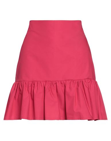 Suoli Woman Mini Skirt Magenta Size 6 Cotton