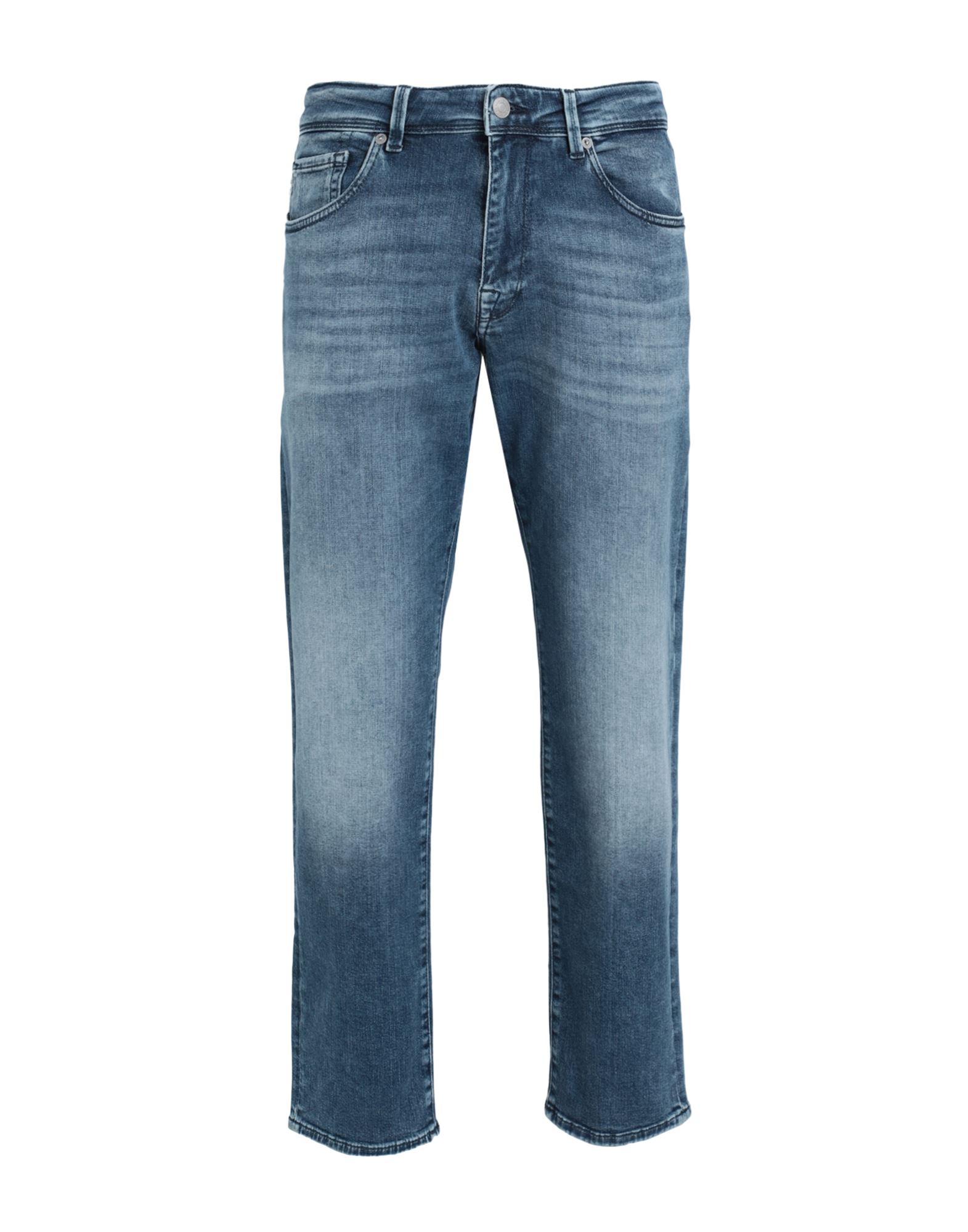 Shop Selected Homme Man Jeans Blue Size 30w-32l Organic Cotton, Elastomultiester, Elastane