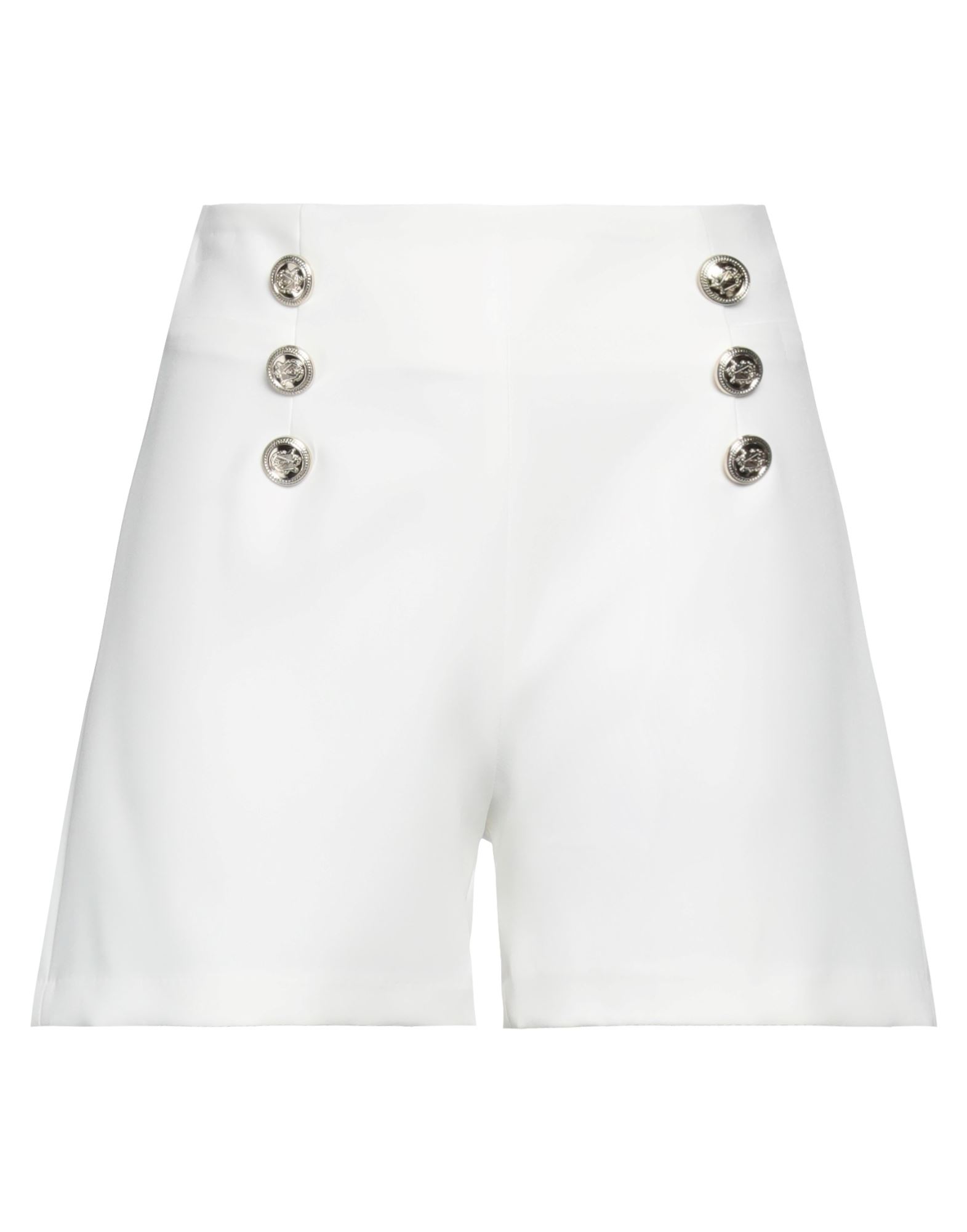 Fly Girl Woman Shorts & Bermuda Shorts White Size 10 Elastane, Polyester