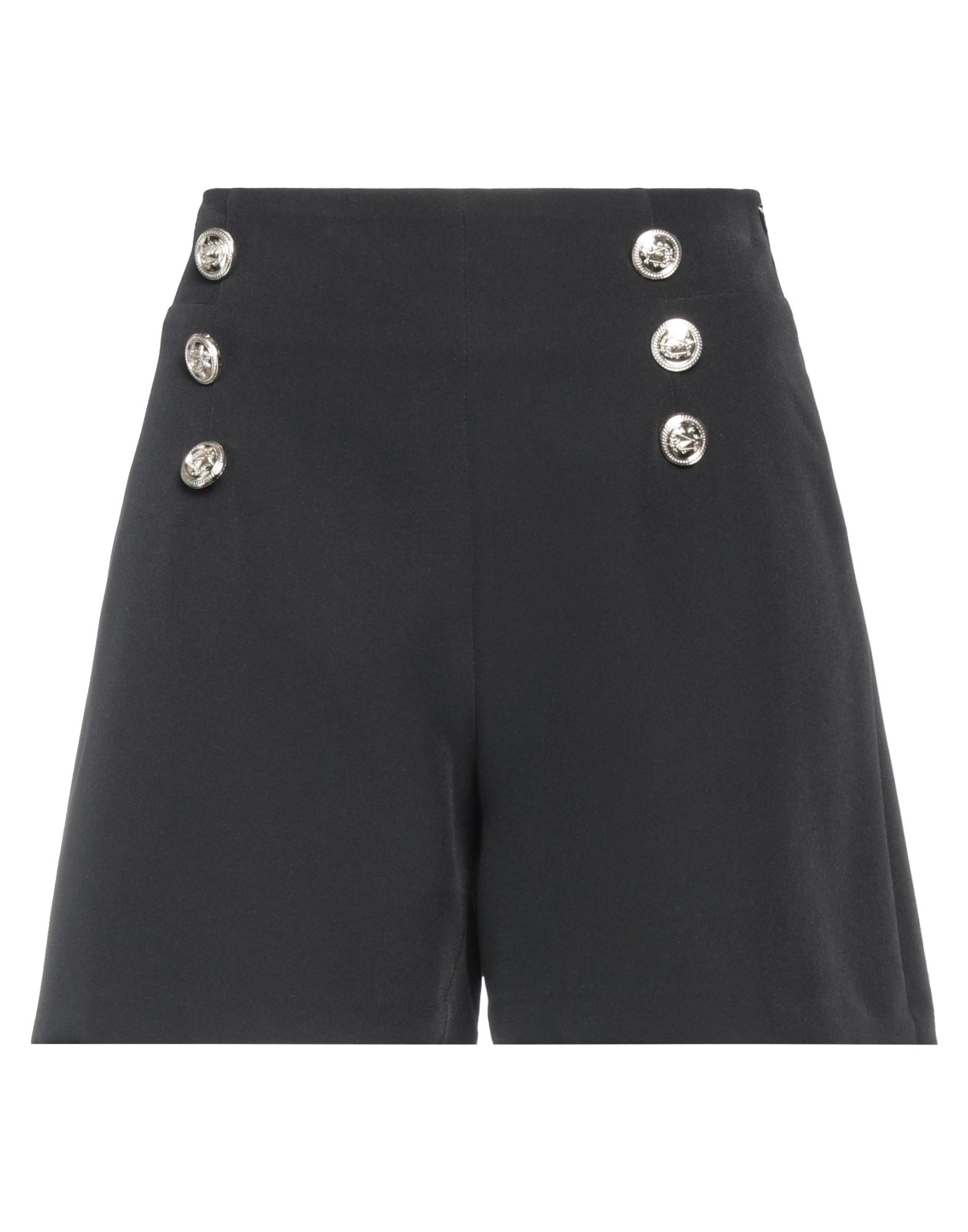 Fly Girl Woman Shorts & Bermuda Shorts Black Size 6 Elastane, Polyester