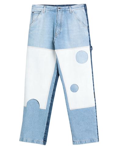 Off-white Man Denim Pants Blue Size 28 Cotton