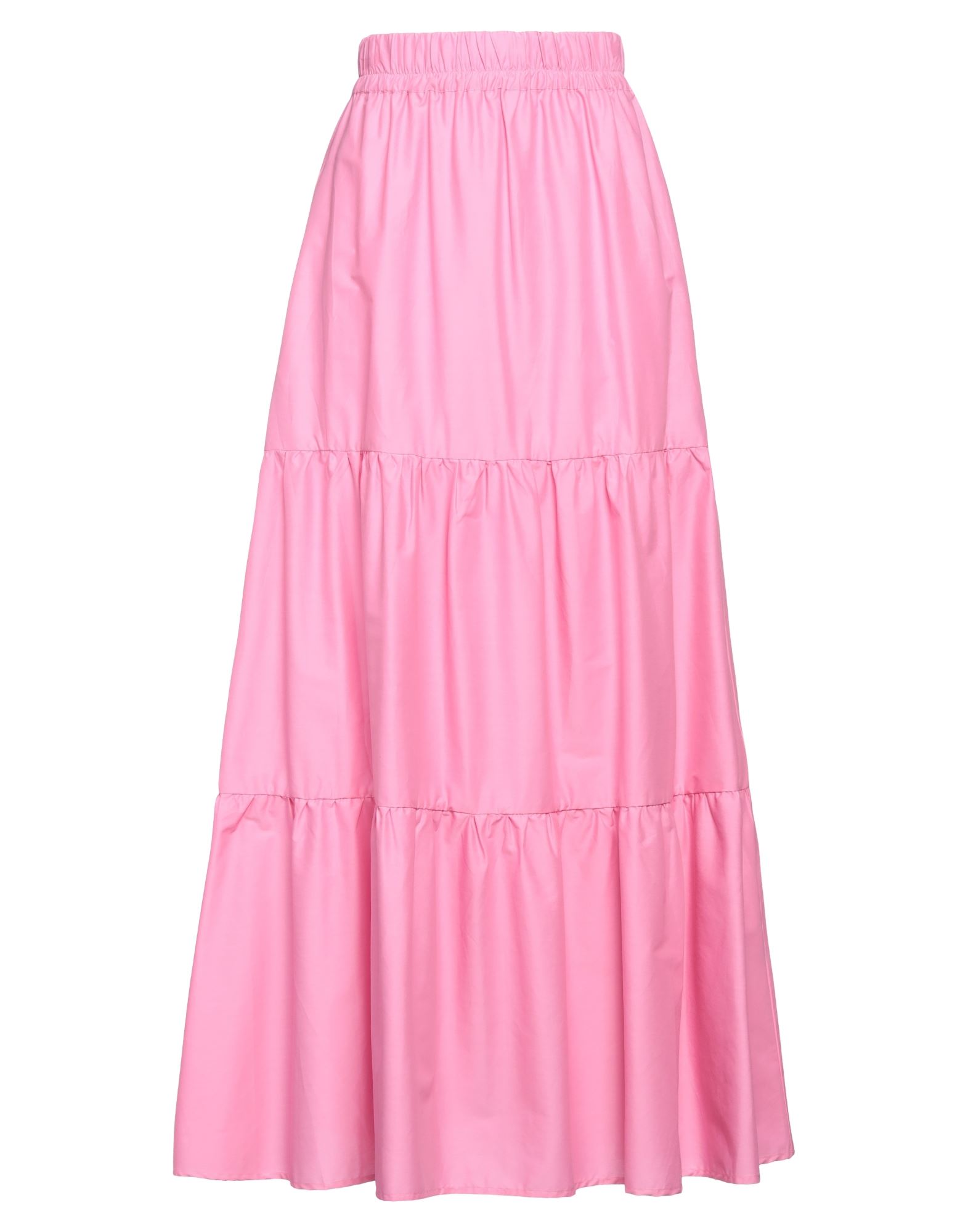 Emma & Gaia Woman Maxi Skirt Pink Size 6 Cotton, Polyamide, Elastane