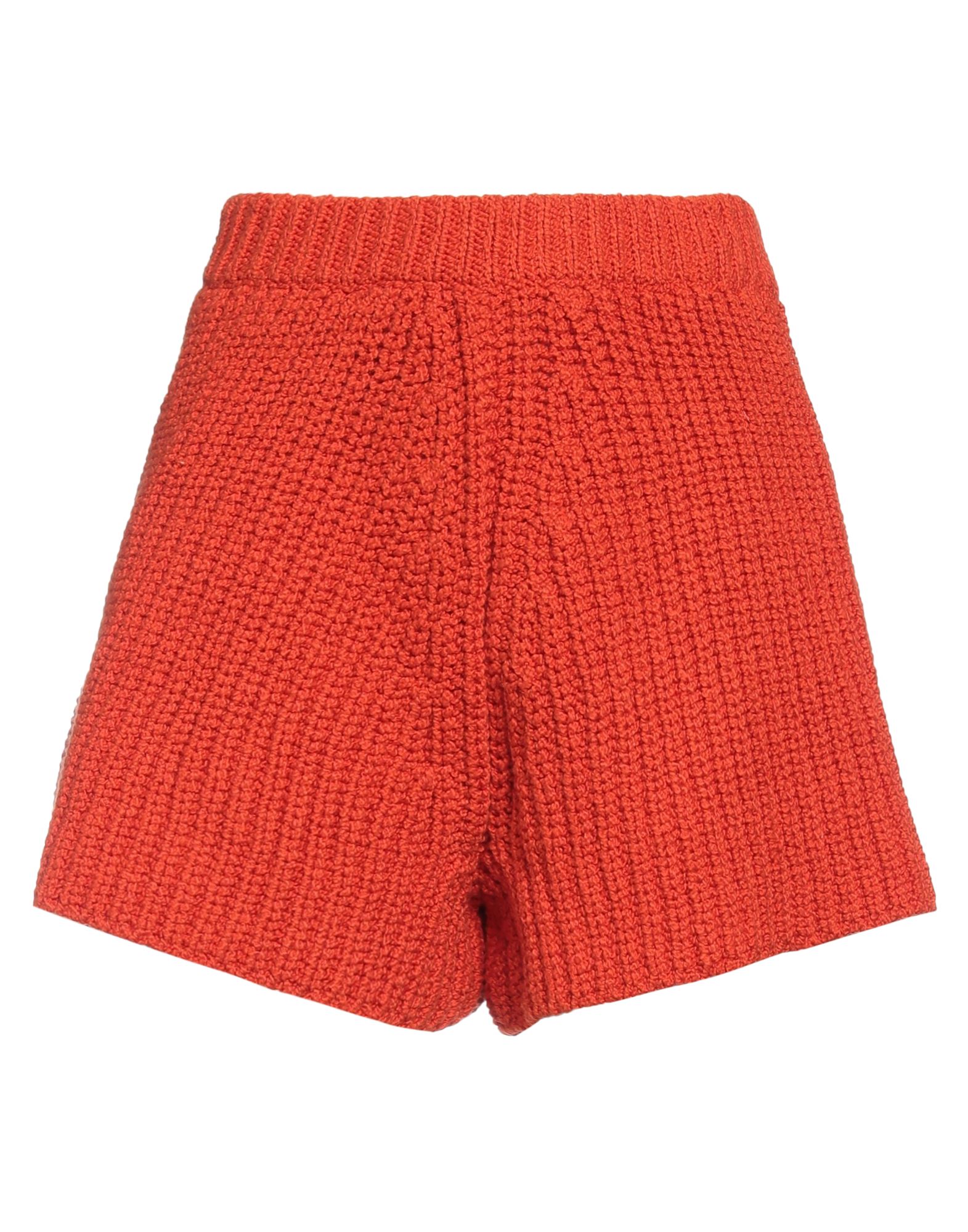 Shop Alanui Woman Shorts & Bermuda Shorts Orange Size M Cotton