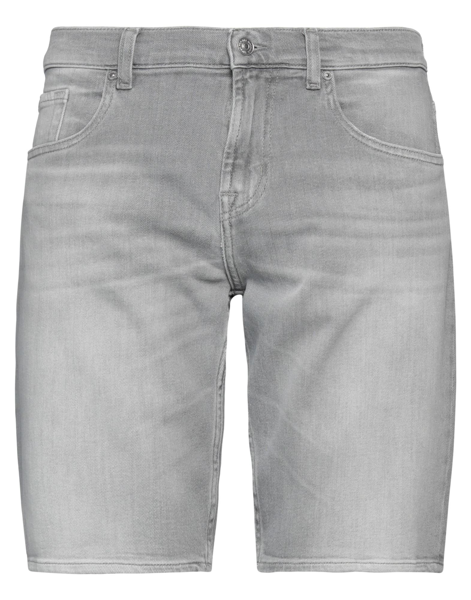 7 For All Mankind Denim Shorts In Grey