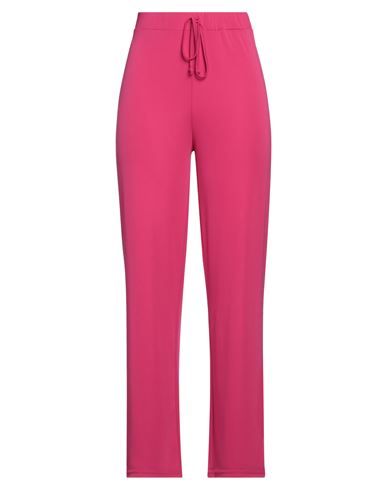 Shop Think Woman Pants Fuchsia Size S Polyester, Elastane In Pink