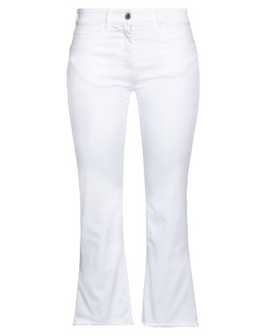 Seventy Sergio Tegon Woman Jeans White Size 2 Cotton, Elastane