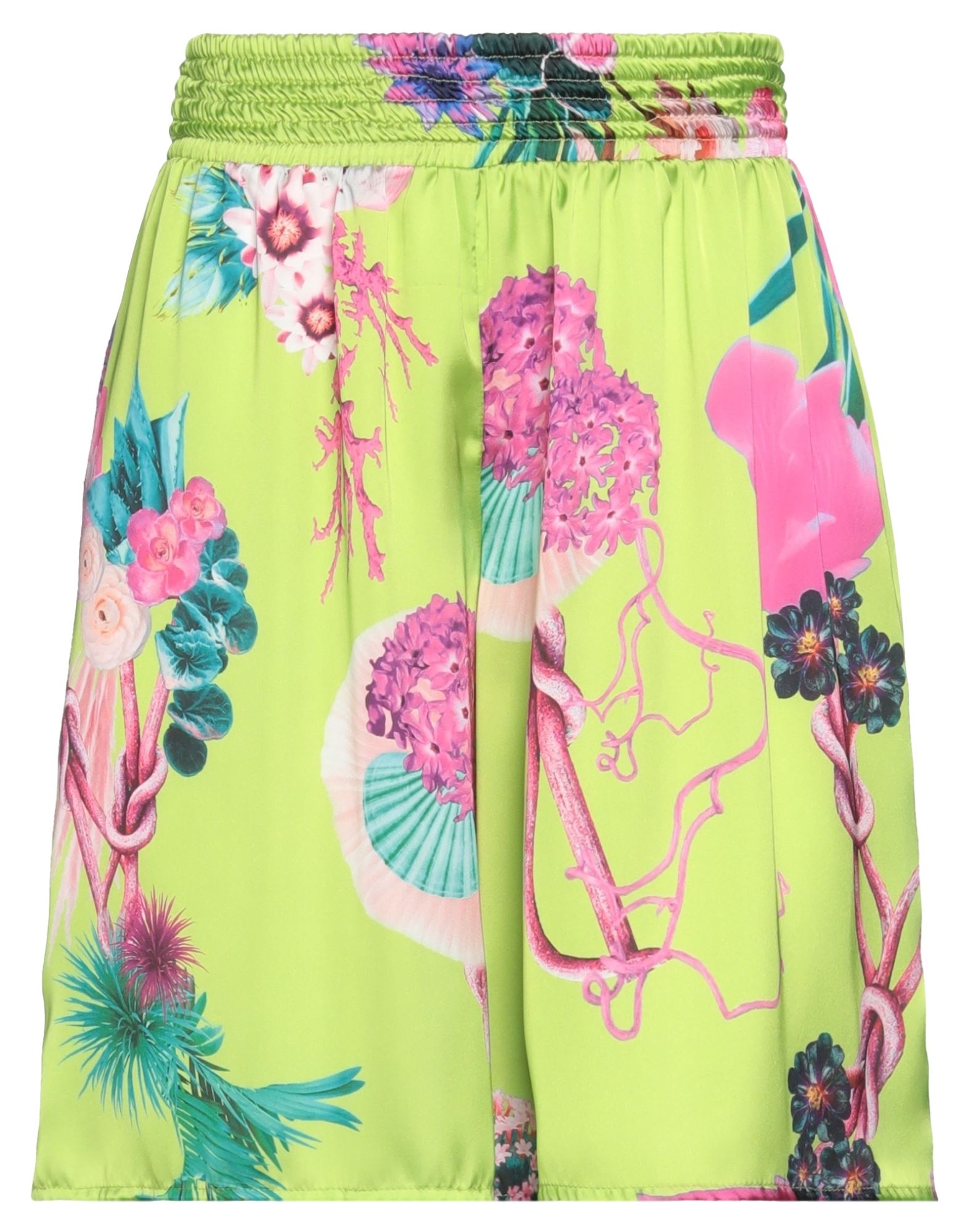 Fuzzi Woman Shorts & Bermuda Shorts Acid Green Size 4 Polyester