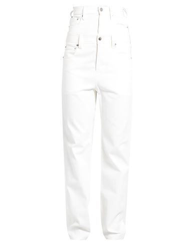 Shop Ac9 A·c·9 Woman Pants Ivory Size 6 Cotton, Elastane In White