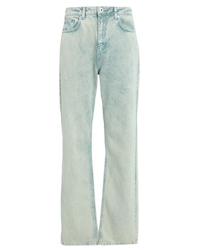 Karl Lagerfeld Jeans Klj Hr Straight Denim Woman Denim Pants Light Green Size 26w-32l Recycled Cotto