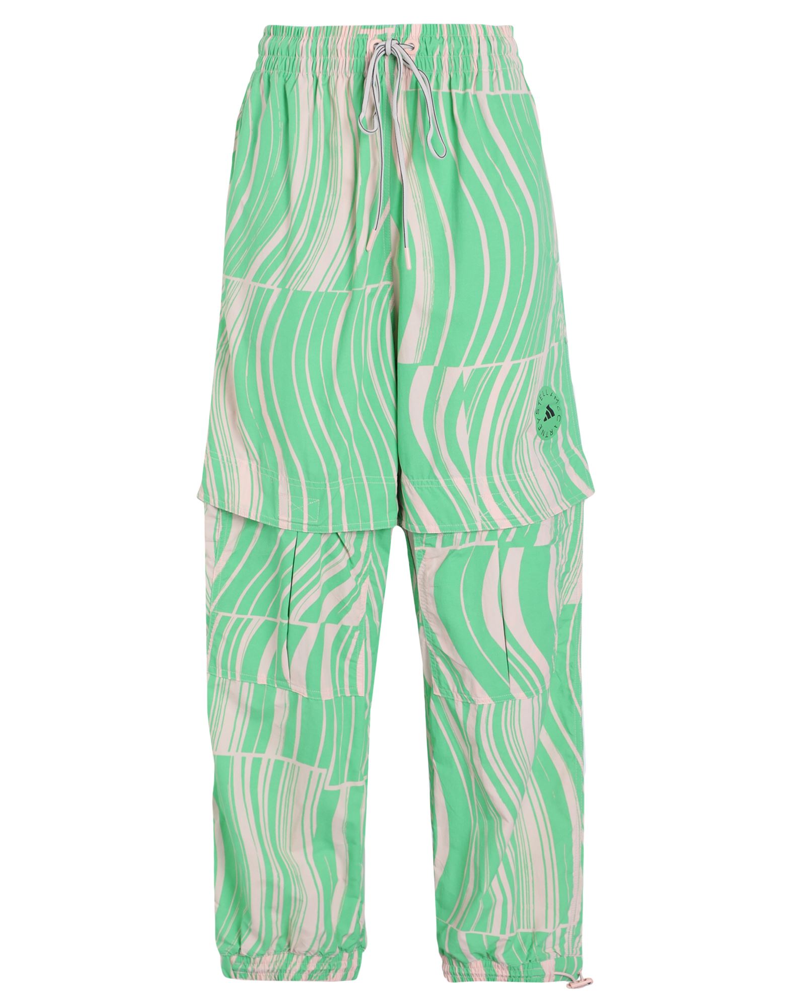 Shop Adidas By Stella Mccartney Truecasuals Woven Trackpant Printed Woman Pant In Beige