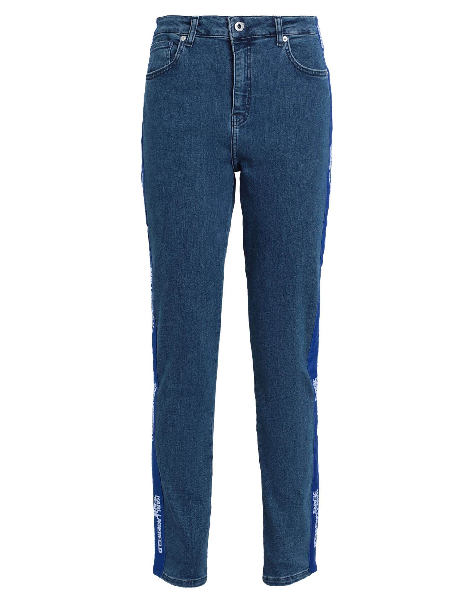 ԥ볫KARL LAGERFELD JEANS ǥ  ֥롼 30W-32L ˥ååȥ 65% / åȥ 17% / ݥꥨƥ 16% / ݥꥦ쥿 2% KLJ HR SKINNY LOGO DENIM