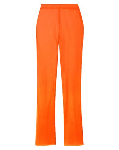 Lapointe Woman Pants Orange Size 10 Polyester, Elastane