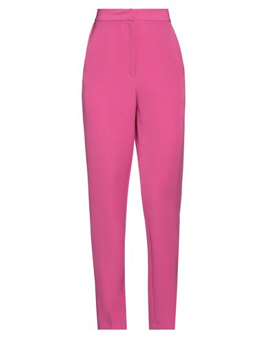 Actualee Woman Pants Fuchsia Size 6 Polyester, Elastane In Pink