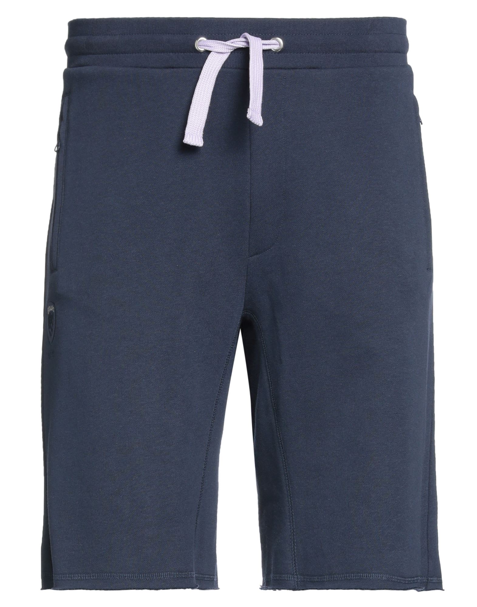 Blauer Man Shorts & Bermuda Shorts Navy Blue Size M Cotton, Polyester