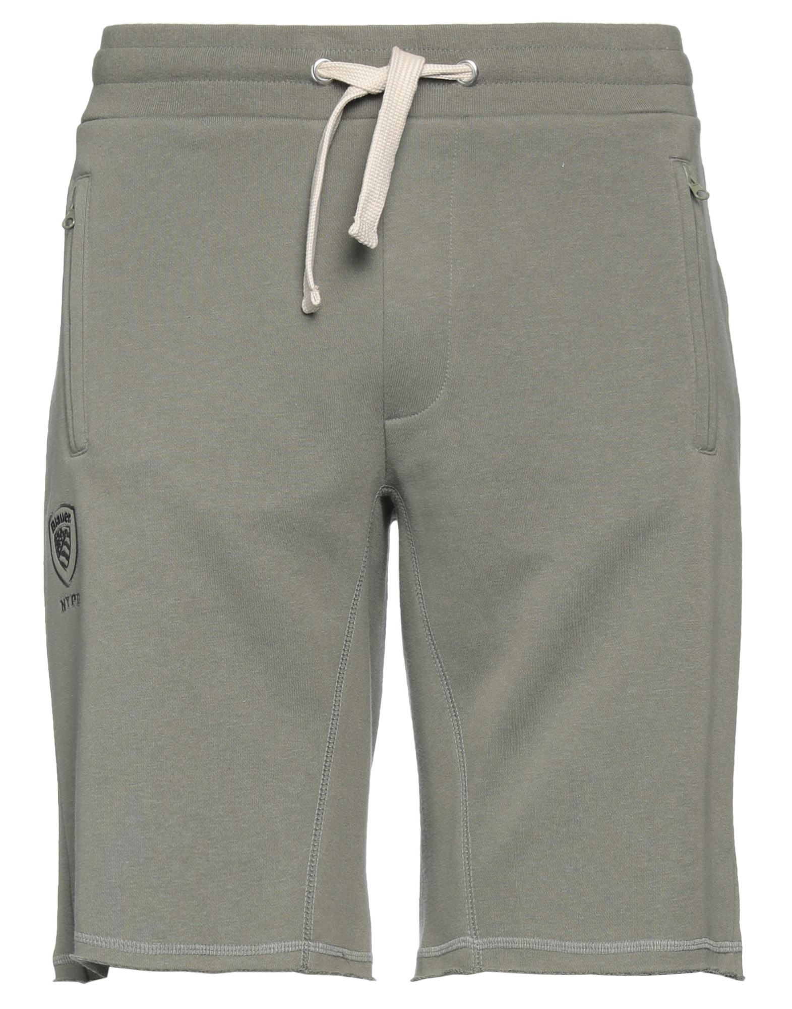 Blauer Man Shorts & Bermuda Shorts Military Green Size M Cotton, Polyester