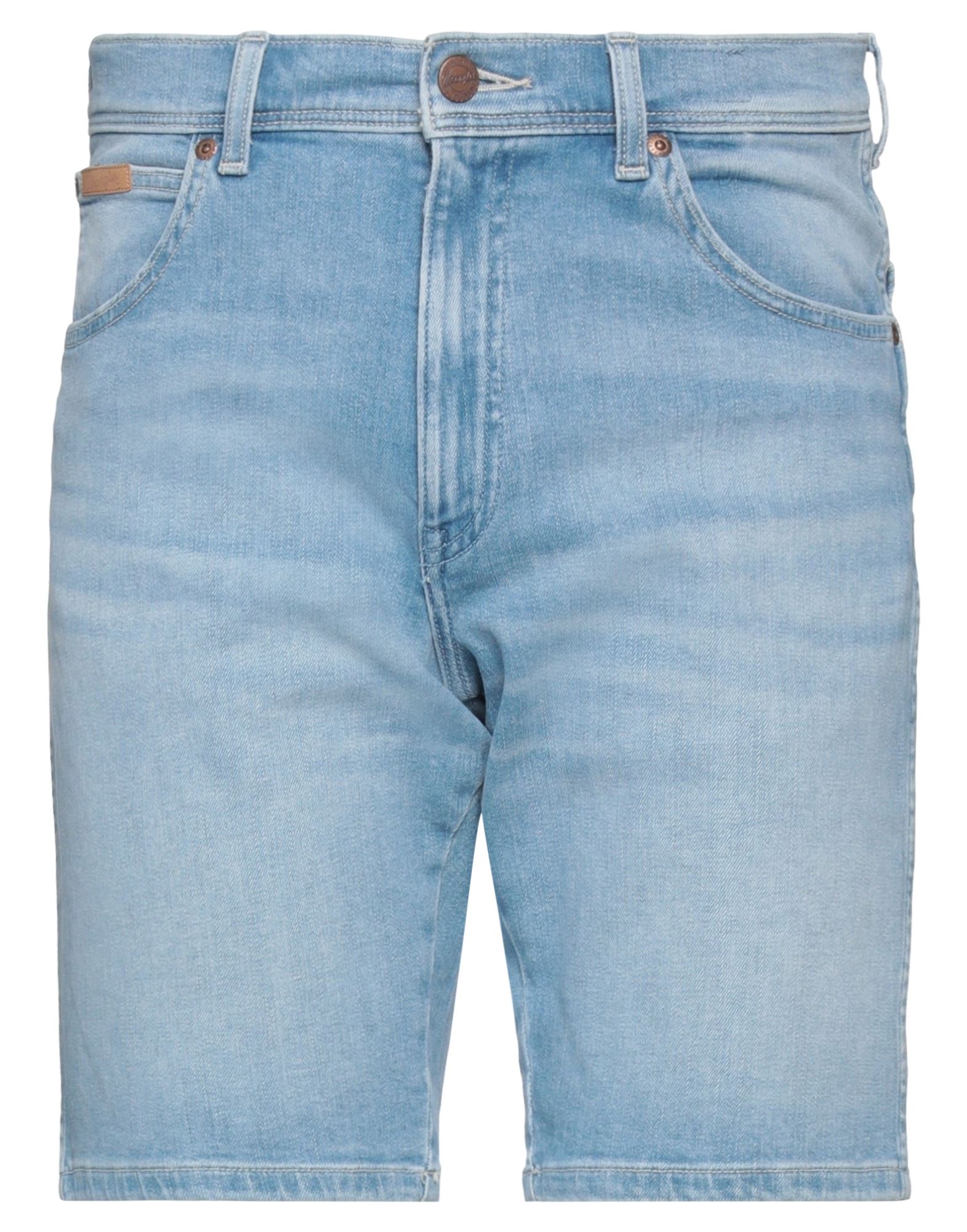 Shop Wrangler Man Denim Shorts Blue Size 30 Cotton, Elastane