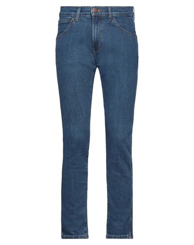 Wrangler Man Denim Pants Blue Size 29w-32l Cotton, Elastane