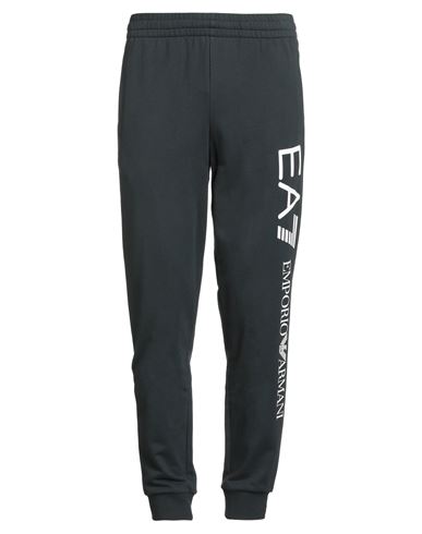 Ea7 Man Pants Charcoal Size Xl Cotton In Gray