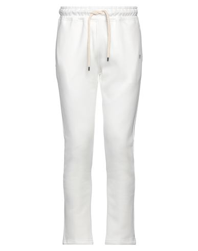 Daniele Alessandrini Homme Man Pants Ivory Size 36 Cotton, Polyester In White