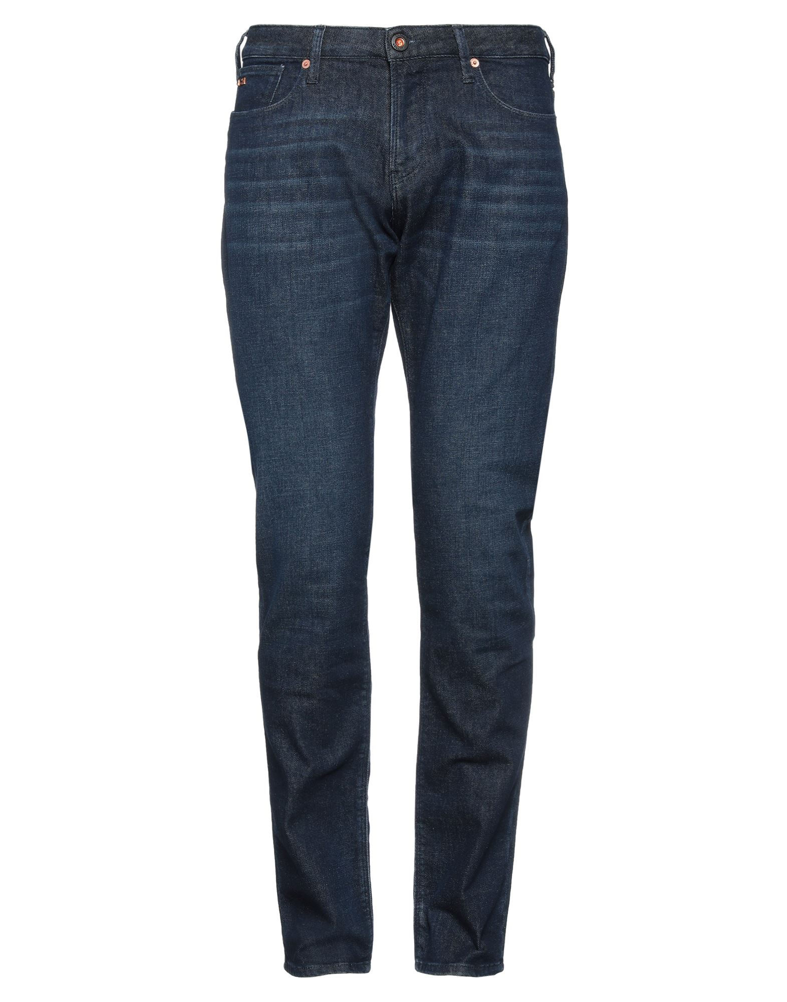 Shop Emporio Armani Man Jeans Blue Size 30w-34l Cotton, Polyester, Elastane