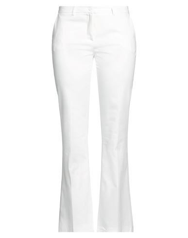 Diane Krüger Woman Pants White Size 8 Cotton, Polyester, Elastane