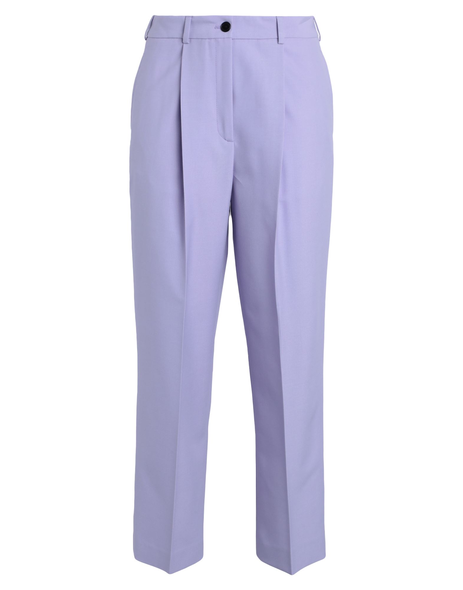 Shop Karl Lagerfeld Tailored Pants Woman Pants Lilac Size 6 Polyester, Wool In Purple