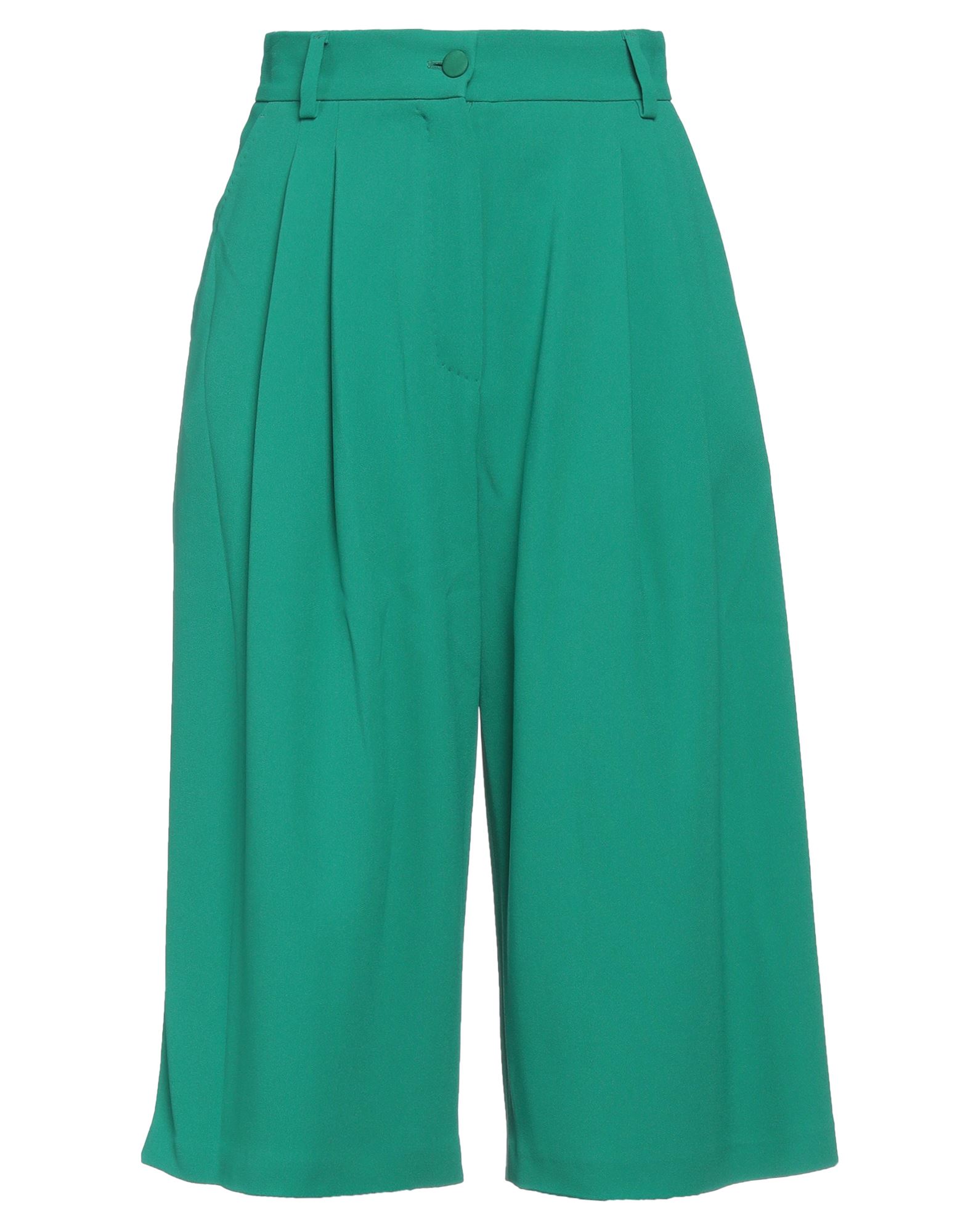 Dolce & Gabbana Woman Cropped Pants Green Size 2 Viscose, Acrylic, Elastane