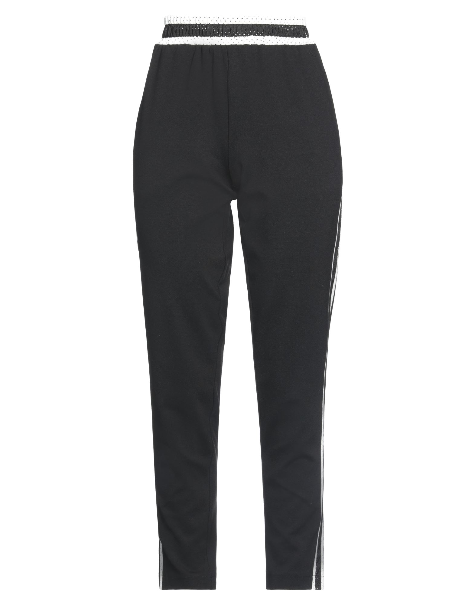 TWINSET TWINSET WOMAN PANTS BLACK SIZE 8 VISCOSE, POLYAMIDE, ELASTANE, POLYESTER