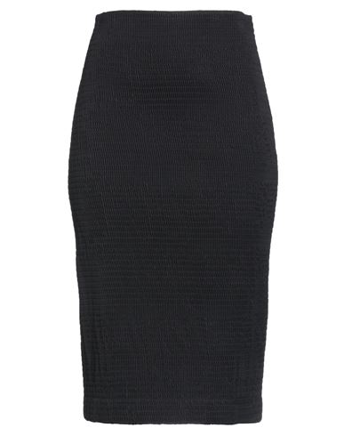 Rochas Woman Midi Skirt Black Size 6 Cotton
