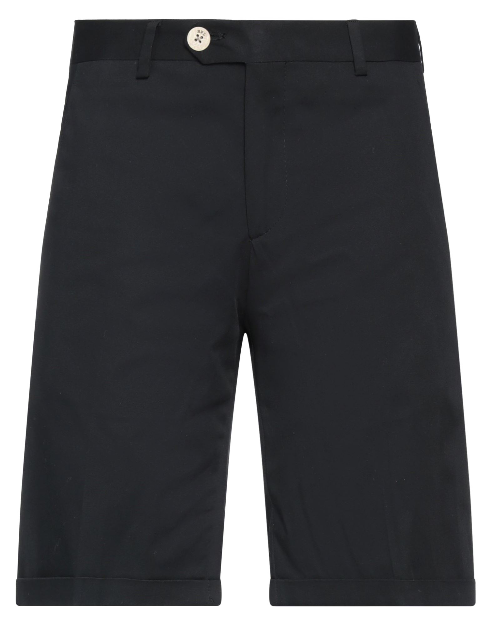 Roberto P  Luxury Roberto P Luxury Man Shorts & Bermuda Shorts Black Size 30 Cotton, Elastane
