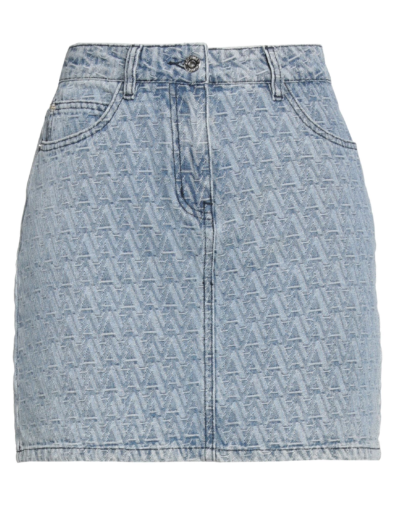 Actitude By Twinset Denim Skirts In Blue