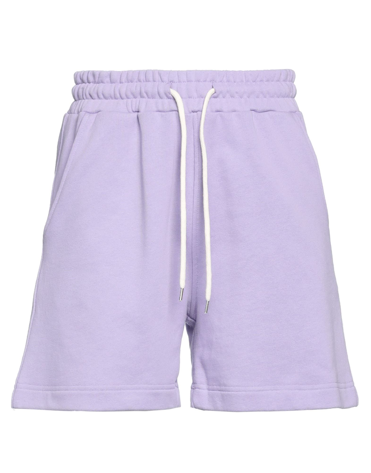 Woc Writing On Cover Woman Shorts & Bermuda Shorts Lilac Size Xs Cotton In Purple