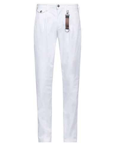 Exigo Man Pants White Size 28 Cotton, Elastane