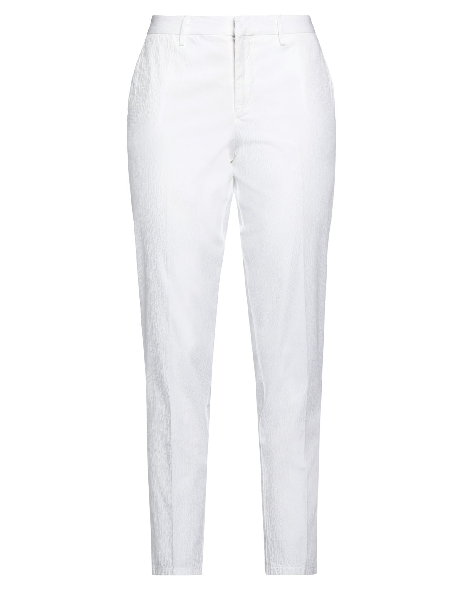 Pt Torino Woman Pants White Size 14 Cotton, Elastane