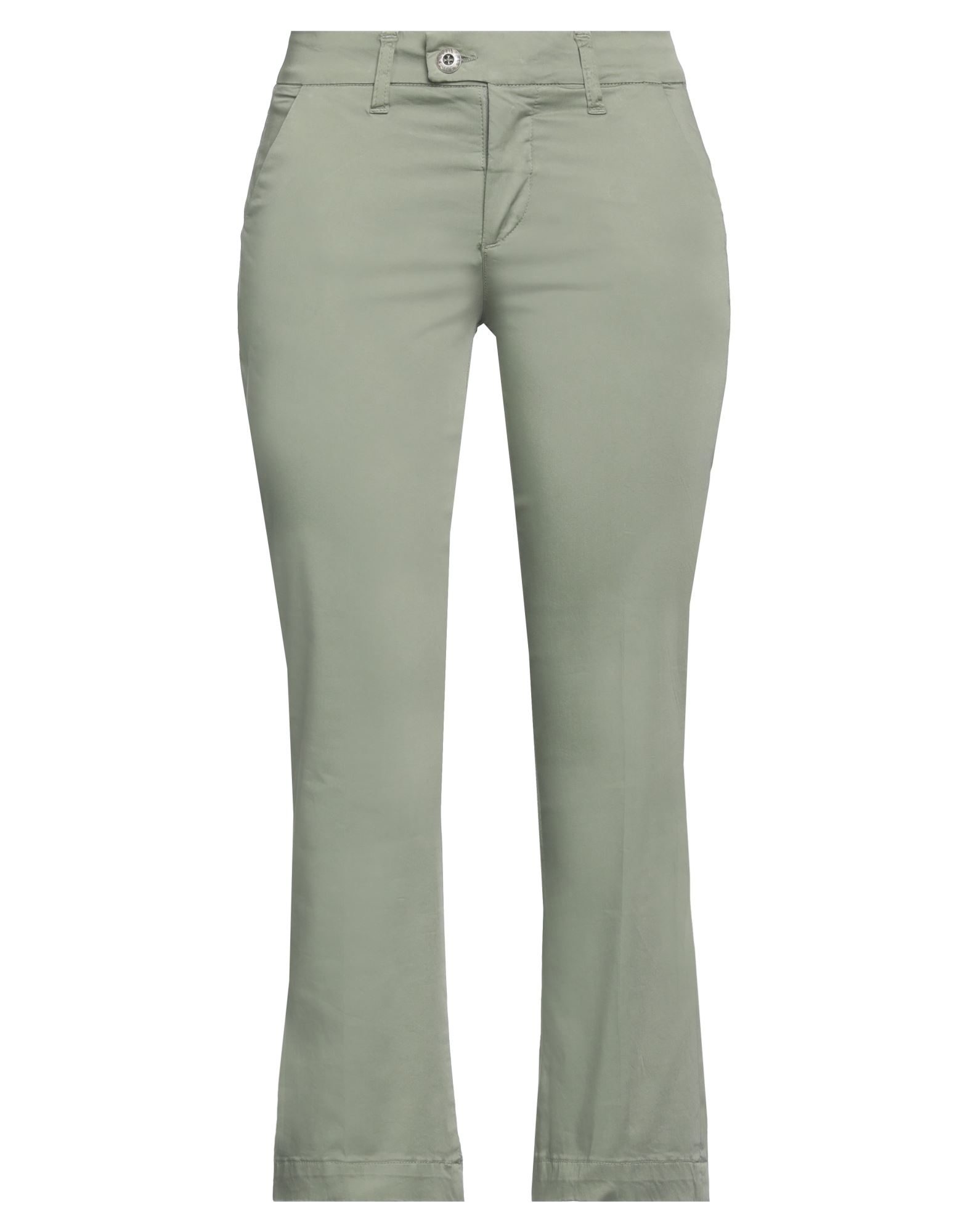 Noir And Bleu Cropped Pants In Sage Green
