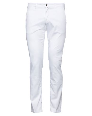 Asquani® Asquani Man Pants Cream Size 40 Cotton, Elastane In White