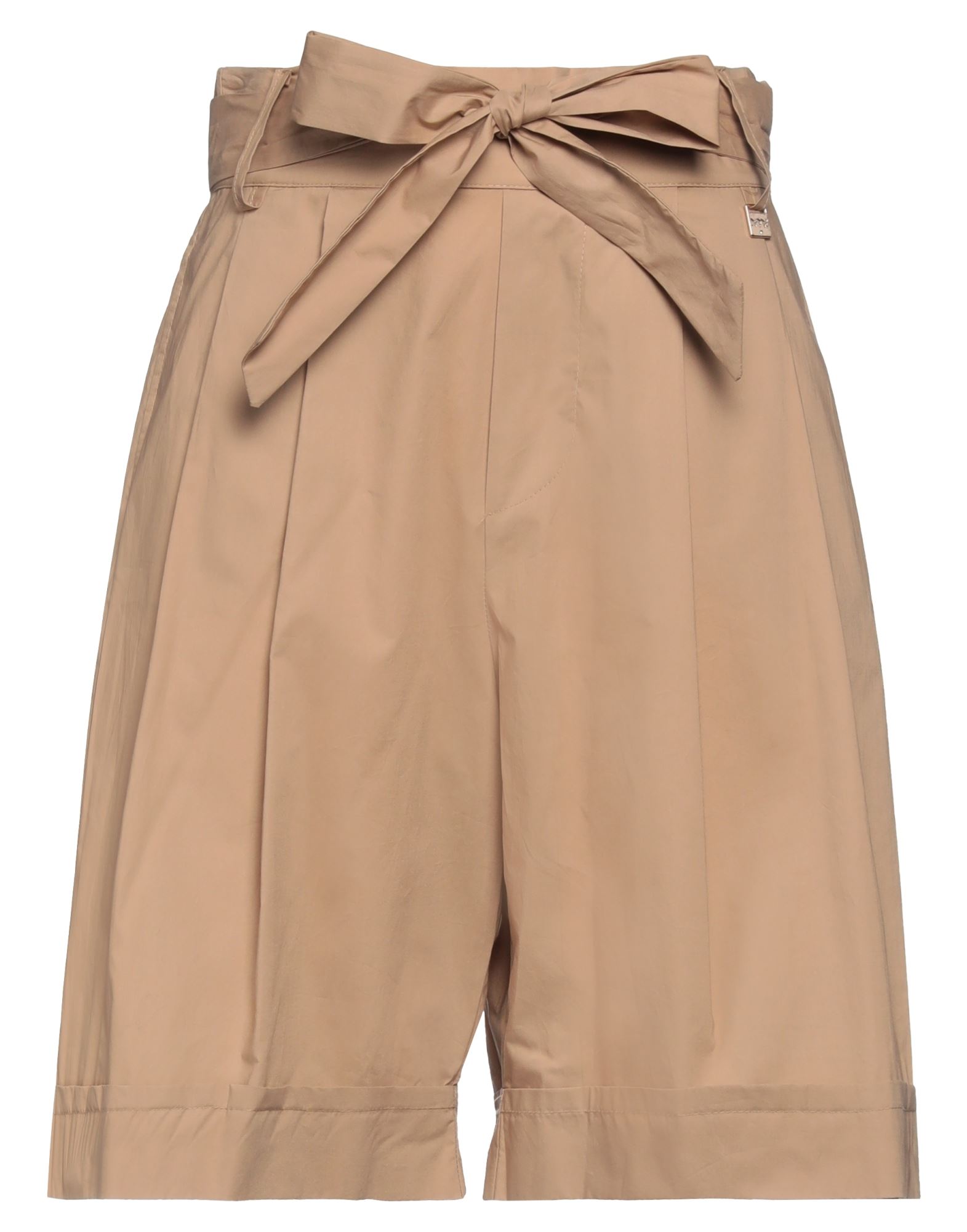 Mdm Mademoiselle Du Monde Woman Shorts & Bermuda Shorts Light Brown Size 6 Cotton In Beige