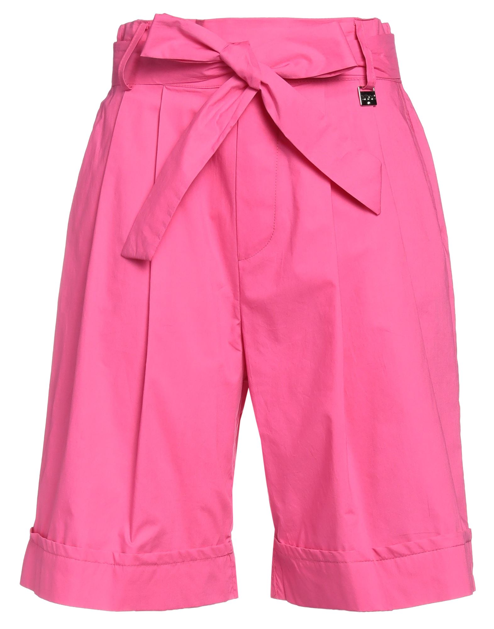 Mdm Mademoiselle Du Monde Woman Shorts & Bermuda Shorts Fuchsia Size 4 Cotton In Pink