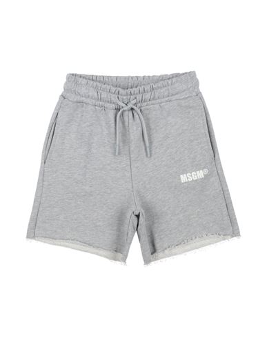 Msgm Babies'  Toddler Shorts & Bermuda Shorts Grey Size 6 Cotton