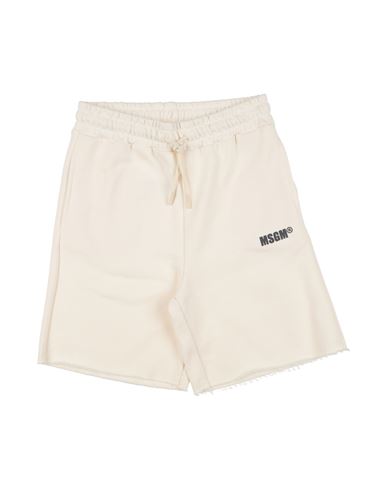 Msgm Babies'  Toddler Shorts & Bermuda Shorts Cream Size 6 Cotton In White