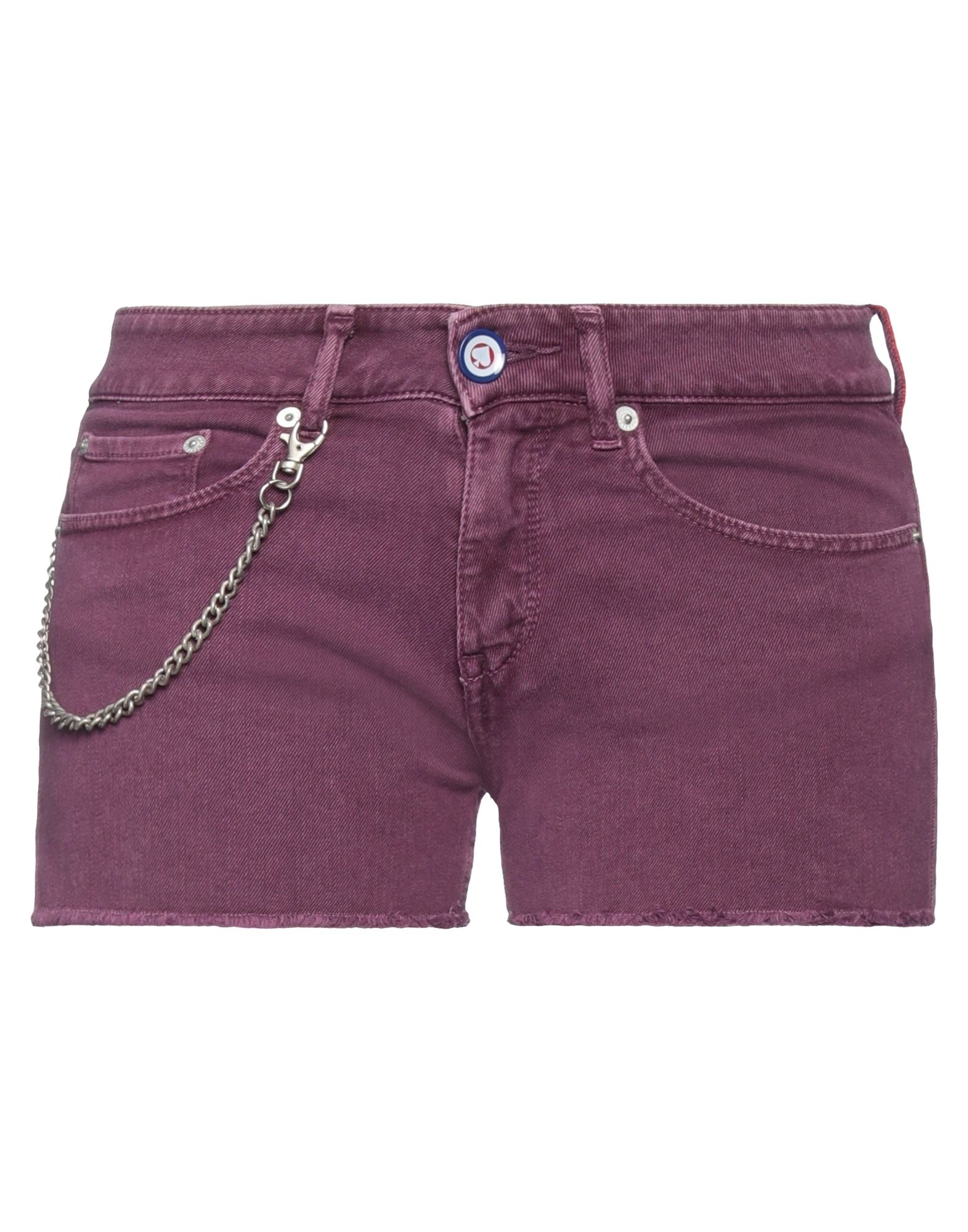 Modfitters Denim Shorts In Purple