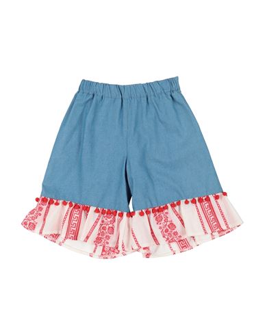 Vicolo Babies'  Toddler Girl Shorts & Bermuda Shorts Blue Size 6 Cotton, Polyester
