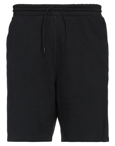 Reebok Man Shorts & Bermuda Shorts Black Size Xxl Cotton, Recycled Polyester