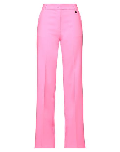 Mdm Mademoiselle Du Monde Woman Pants Fuchsia Size 8 Polyester, Elastane In Pink