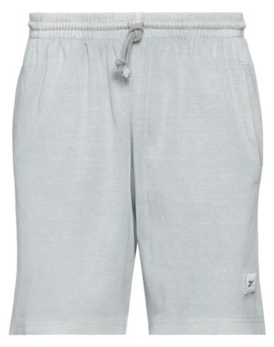 Reebok Man Shorts & Bermuda Shorts Grey Size Xl Cotton, Elastane