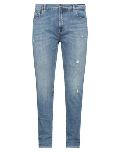 Gas Man Jeans Blue Size 29w-32l Cotton, Elastane