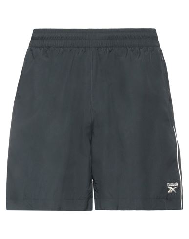 Reebok Man Shorts & Bermuda Shorts Black Size S Recycled Polyamide, Recycled Polyester