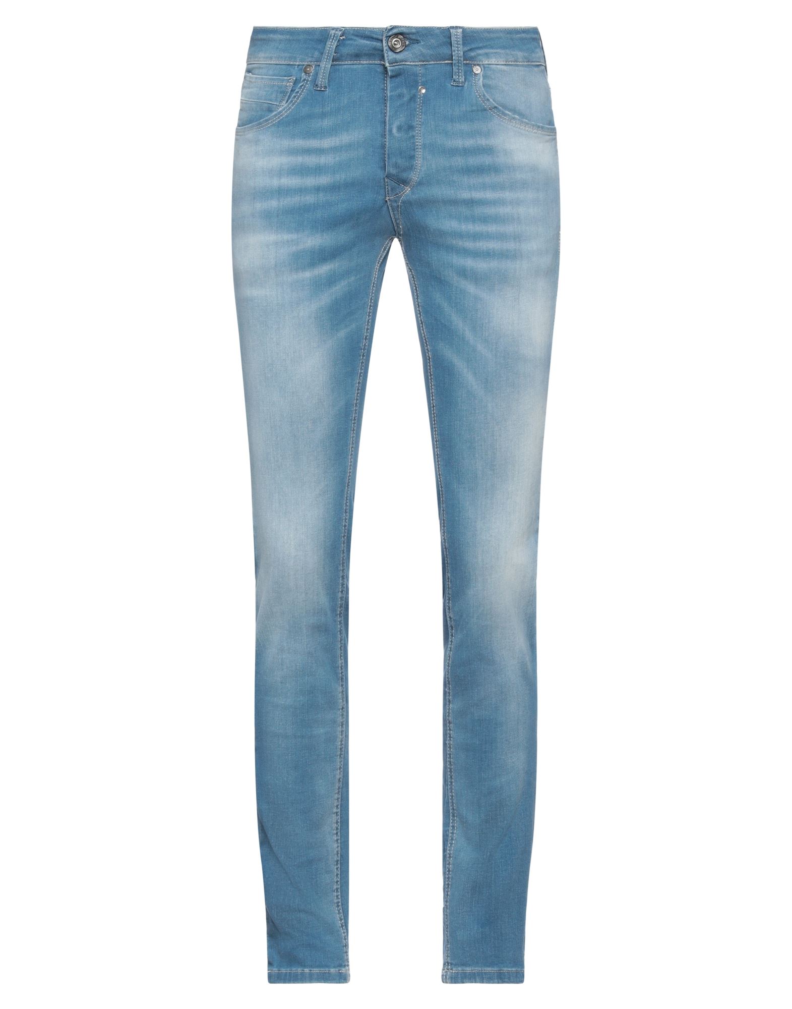Jack & Jones Man Jeans Blue Size 34w-32l Cotton, Elastane