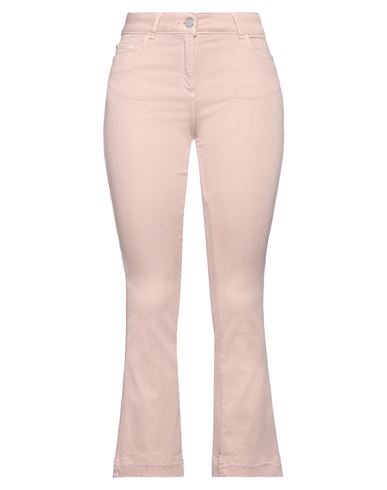 Nenette Woman Jeans Pastel Pink Size 32 Cotton, Elastomultiester, Elastane